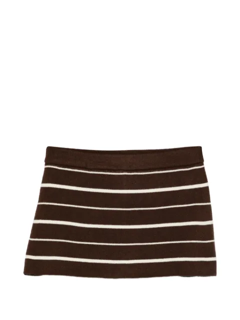 Frankies Bikinis striped skirt Brown 41132CD