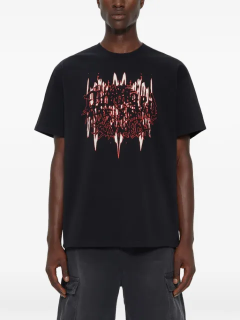 44 LABEL GROUP graphic-print jersey T-shirt Black B0030556FA706