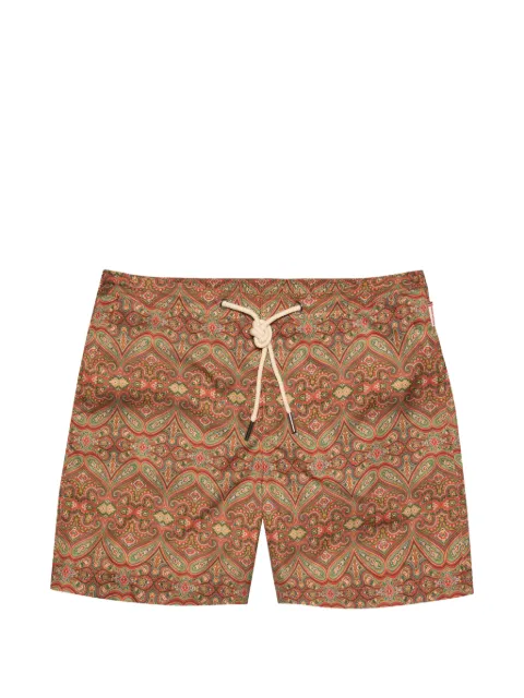 Orlebar Brown Bulldog patterned swim shorts Orange 281737