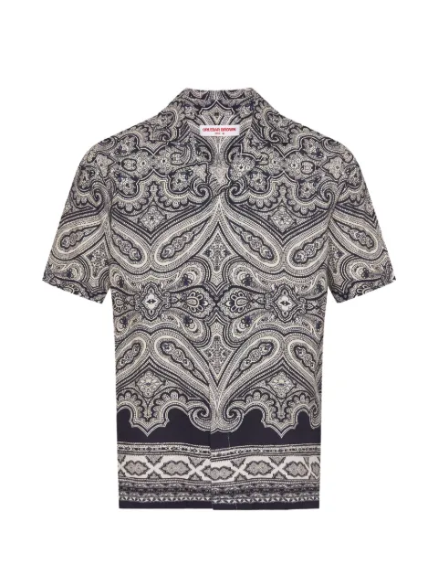 Orlebar Brown Maitan paisley shirt Blue 281815