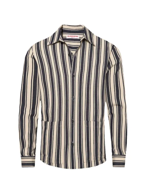 Orlebar Brown Soren striped shirt Blue 281791