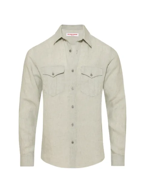 Orlebar Brown Colburn chest-pocket shirt Grey 281774