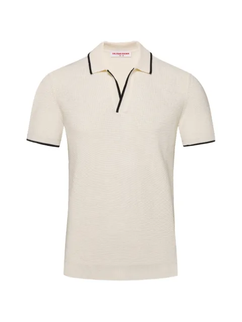 Orlebar Brown Horton striped V-neck T-sshirt White 281782