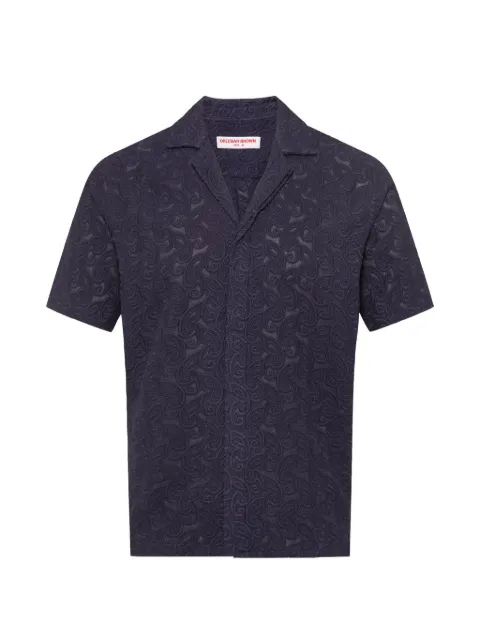 Orlebar Brown Maitan Broderie shirt Blue 281810