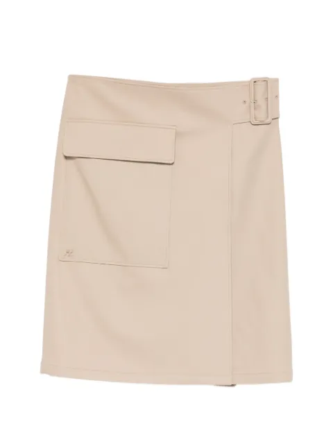Courrèges pocket belted midi skirt Neutrals 126CJU343CO0134