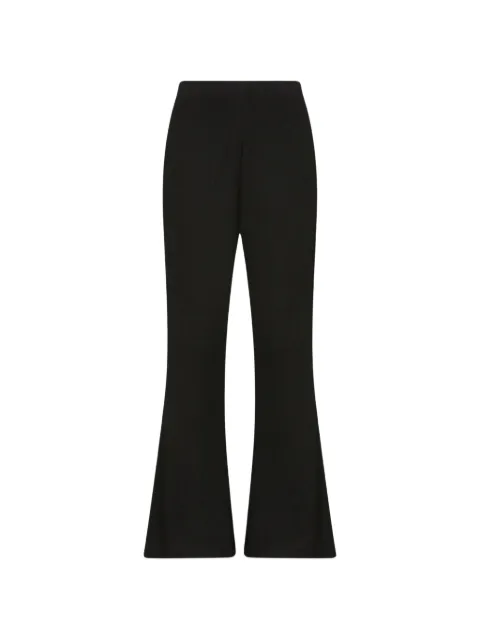 Izaak Azanei ribbed-knit flared trousers Black PRESS26NAT023A