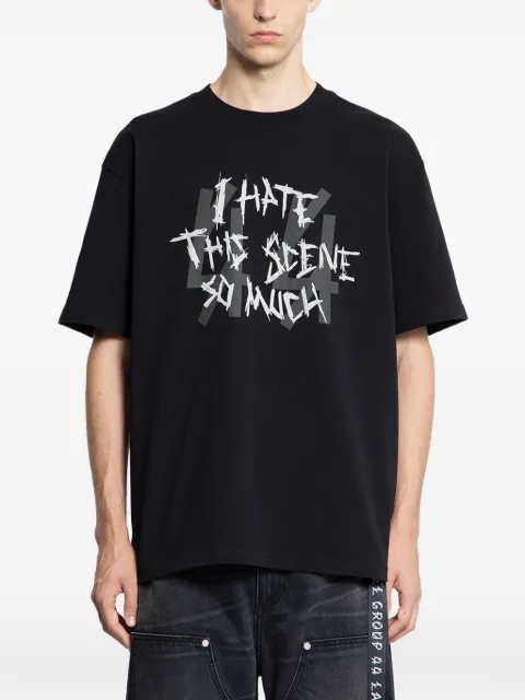 44 LABEL GROUP jersey T-shirt Black B0030556FA706P790