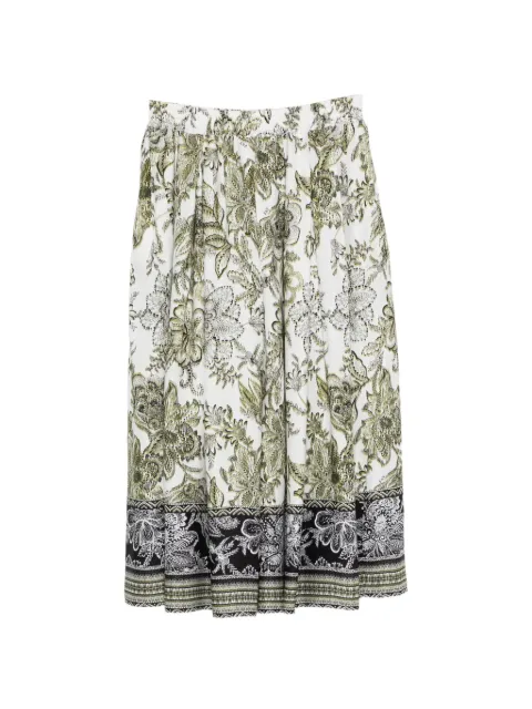 Fay floral midi skirt White NXW92525500ZGI