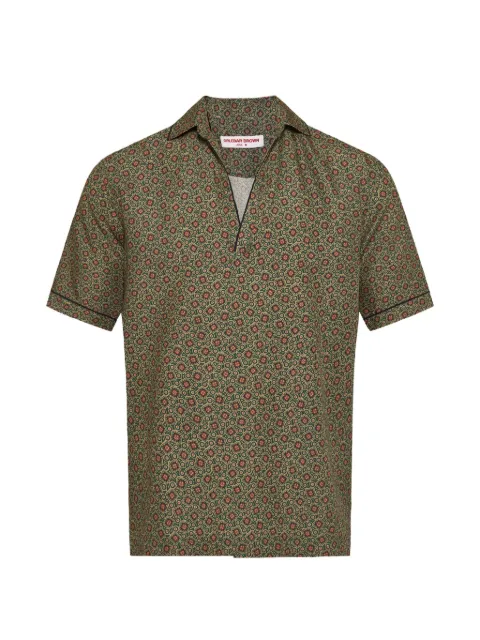 Orlebar Brown Ridley floral shirt Green 281843