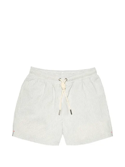 Orlebar Brown Jack Seersucker stripe swim shorts White 281871