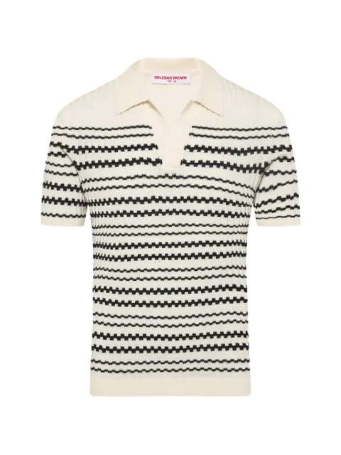 Orlebar Brown Canet stripe T-shirt White 281773
