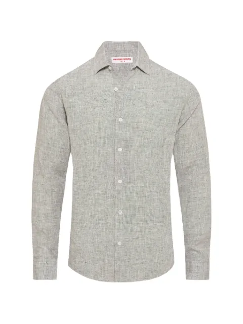 Orlebar Brown Giles linen shirt Grey 281778