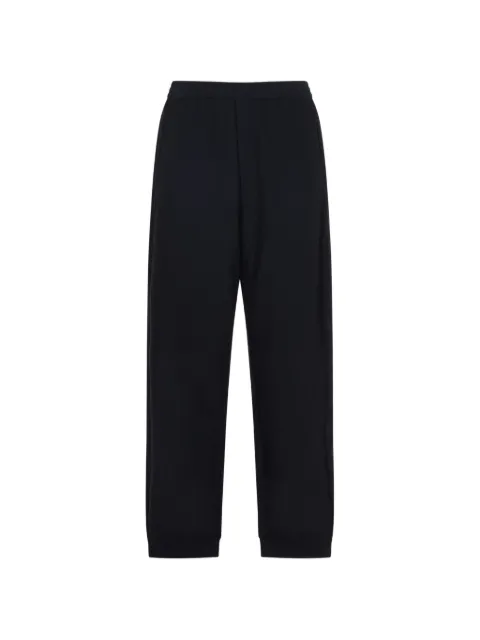 Giorgio Armani textured logo trousers Black GM003051TE10045