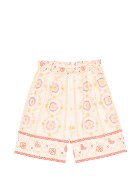 TWINSET floral-embroidered shorts Neutrals 261LB2TEE