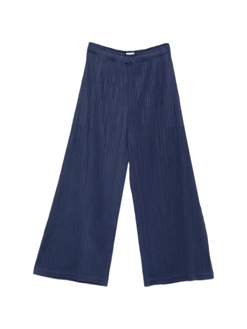 Pleats Please Issey Miyake pleated trousers Blue PP66JF115