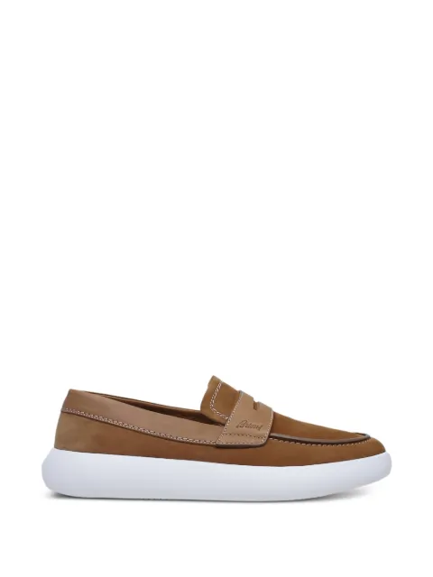Brioni suede strap trainers Brown QYQQ0LOD7132500