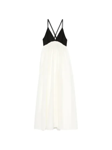 Eleh V-neck maxi dress White SS260018