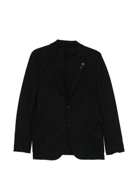 Lardini logo-pin blazer Black PA690E92PAJ66052999