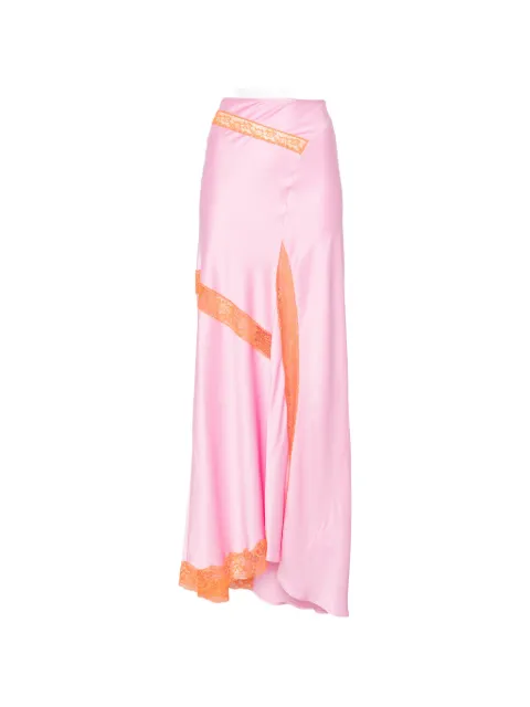 MSGM lace slit skirt Pink 4041MDD26267103