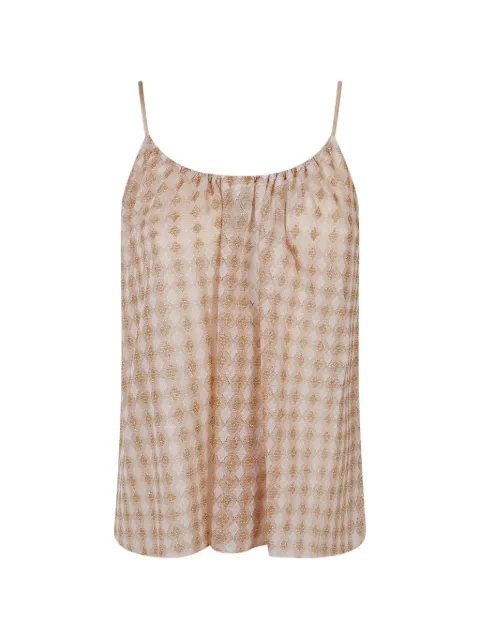 Forte Forte diamond top Neutrals 14731MYTOP
