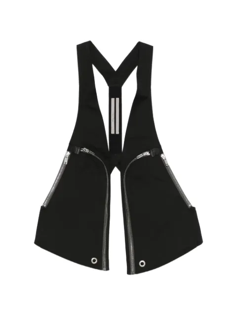 Rick Owens zip Bauhaus vest Black RU01F2763TE