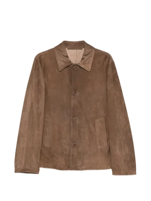 Salvatore Santoro single-breasted leather jacket Brown 50692U