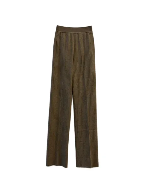 Loro Piana Baby Coste ribbed cashmere trousers Brown FAQ5242