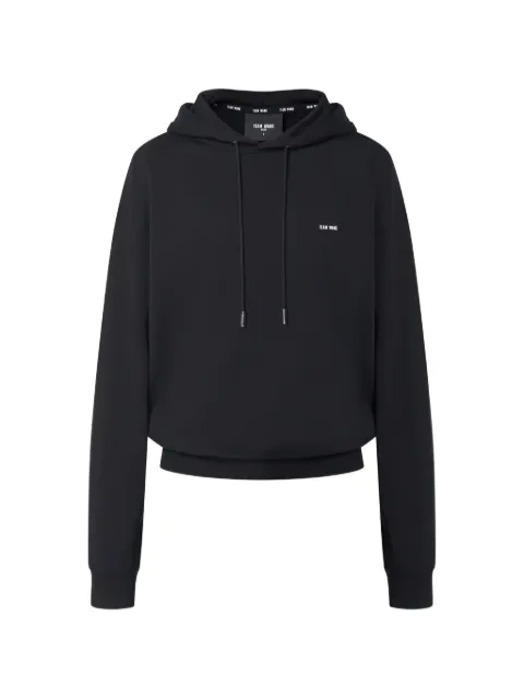 TEAM WANG design logo-detail hoodie Black TWOG01A055