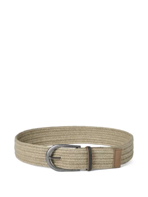 Brunello Cucinelli braided loop belt Neutrals M0NALC523CGREG