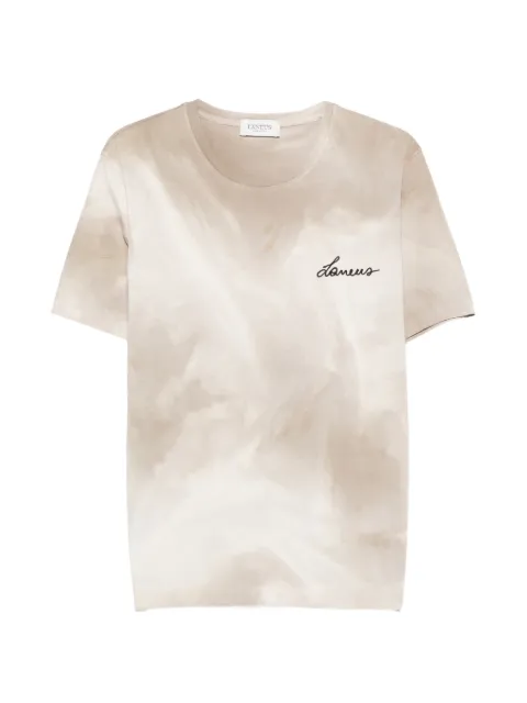 Laneus tie-dye T-shirt Neutrals S6LAMATH222