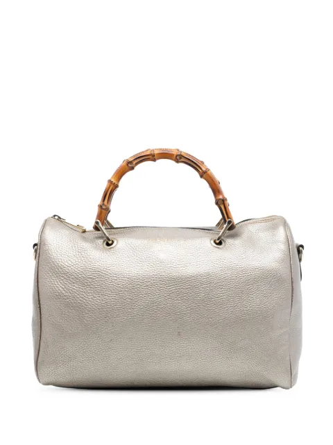 Gucci Pre-Owned 2016-2025 Medium Calfskin Bamboo Shopper Boston Bag satchel Gold VVCK8D33BNWVBYTR