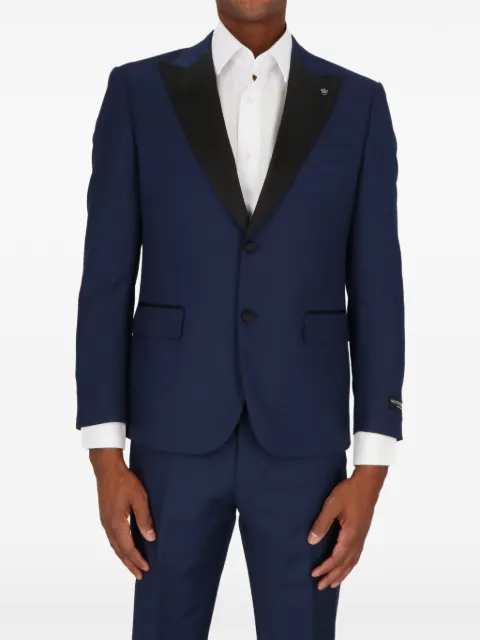 Scotch & Soda satin-lapels suits Blue STXFP80012