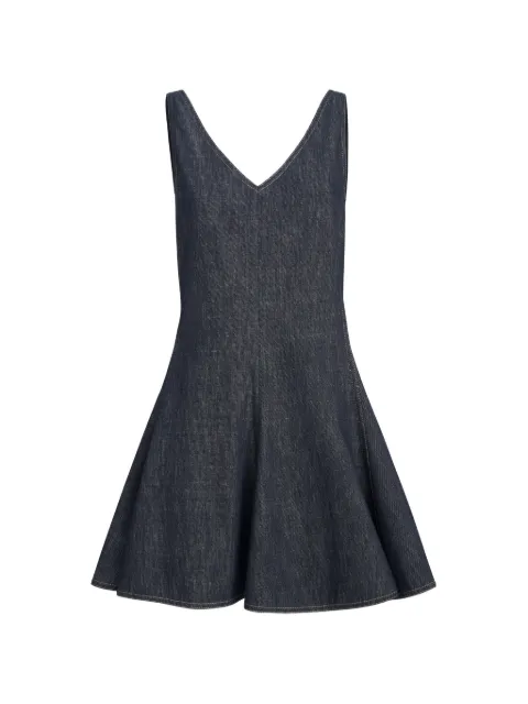 Brunello Cucinelli cotton denim-effect twill mini dress Blue MB125A5495C001