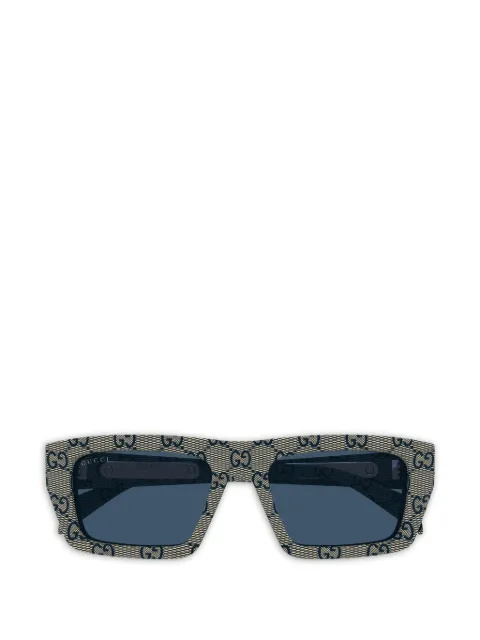 Gucci Eyewear patterned square-frame sunglasses Neutrals GG2020S