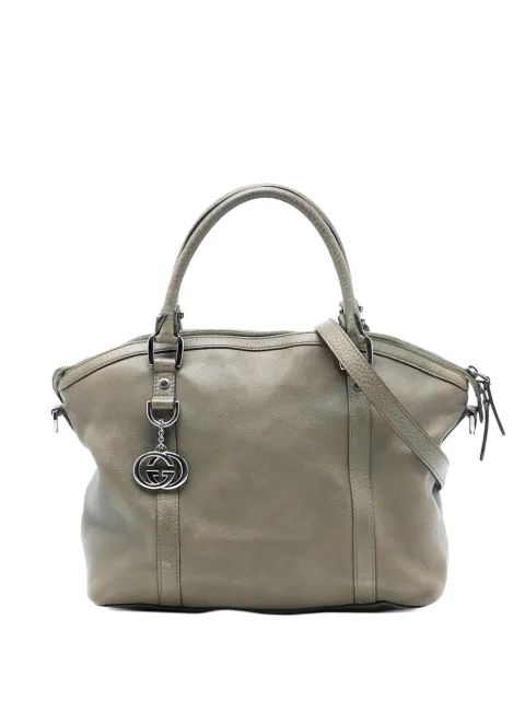 Gucci Pre-Owned 2016-2025 Leather GG Charm Dome satchel Brown T5L0OHYA2F0GK0UG