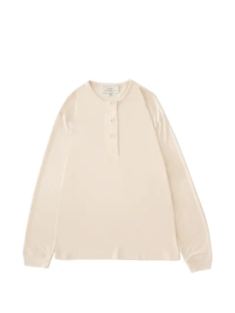 Studio Nicholson Rutas grandad collar top Neutrals RUTASSNW1834
