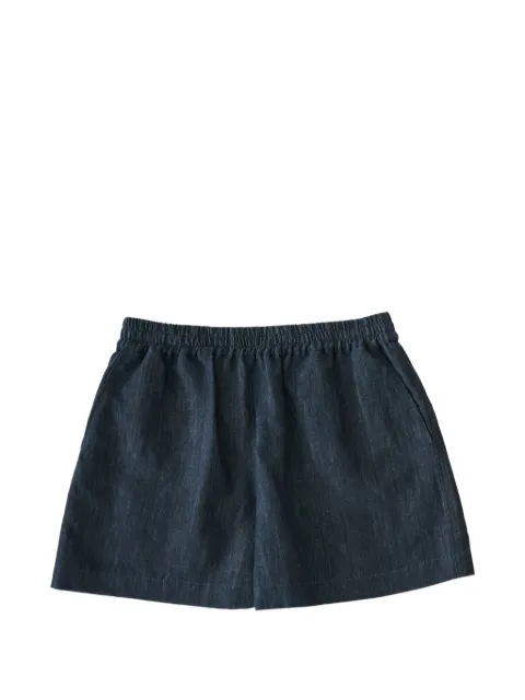 Studio Nicholson Elio elasticated shorts Blue ELIOSNM1275INDIGOSLUBCOTTONINDIGO