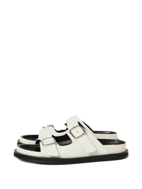 Studio Nicholson buckle-fastening denver leather sandals White DENVERSNW1652PALMELLATOLEATHERPARCHMENT