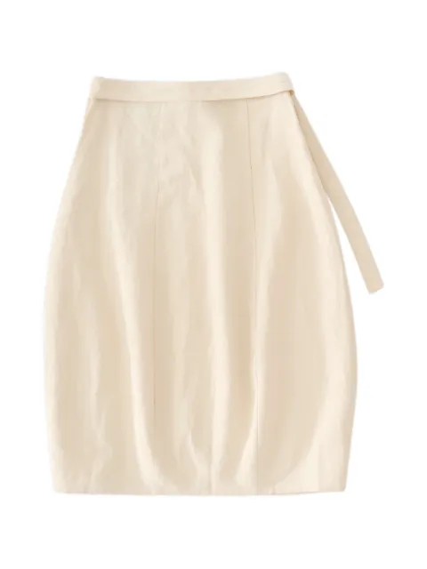 Studio Nicholson Orcha tie-waist misi skirt Neutrals ORCHASNW1749