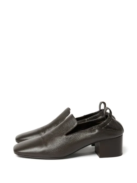Studio Nicholson Moon square-toe pumps Brown MOONSNW1155DEERSKINCHOCOLATE