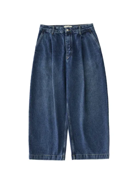 Studio Nicholson Puch pleat jeans Blue PUCHSNM124414OZREGENDENIMWORNWASHINDIGO