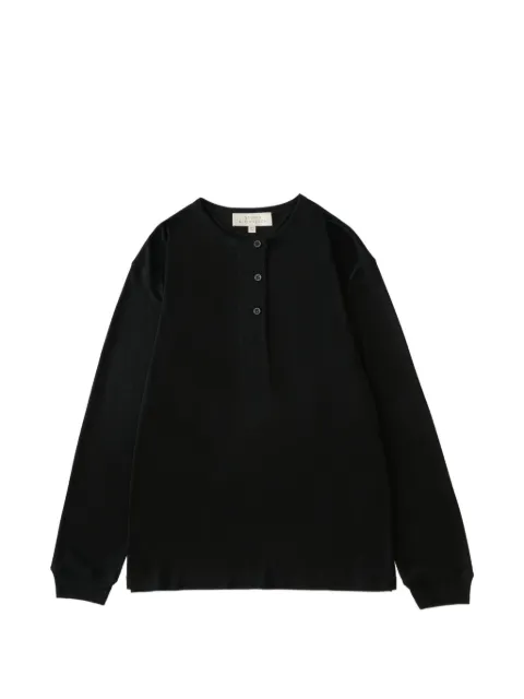 Studio Nicholson Rutas button blouse Black RUTASSNW1834RIBLYOCELLJERSEYBLACK
