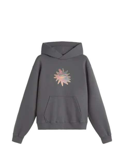 LES HÉRITIERS x Mas Sorrer Sunset floral hoodie Grey SUNSETHOODIE