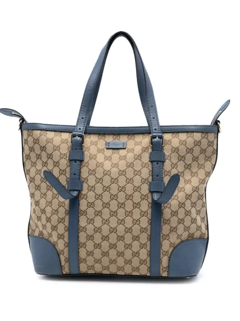 Gucci Pre-Owned 2016-2025 GG Canvas Convertible Tote satchel Brown SJUI8JCH8IJN0UEQ
