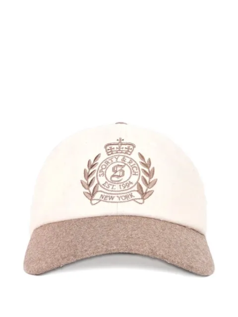 Sporty & Rich embroidered-logo baseball cap Neutrals AC08066216WH70