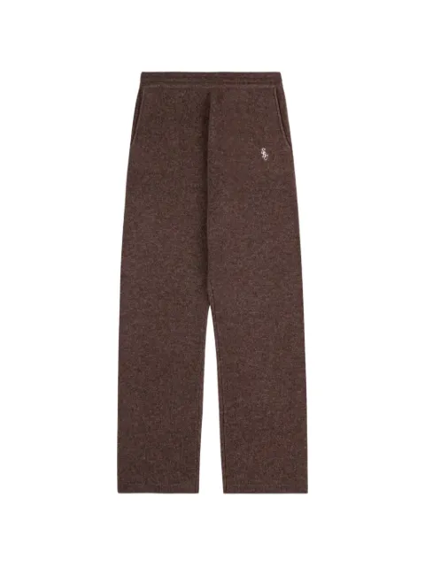 Sporty & Rich embroidered-logo trousers Brown PA02766302BR27