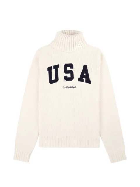 Sporty & Rich roll-neck sweater Neutrals WS07267643WH372