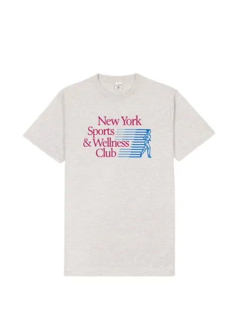 Sporty & Rich NY Motion graphic-print T-shirt Grey TO04367176GY032