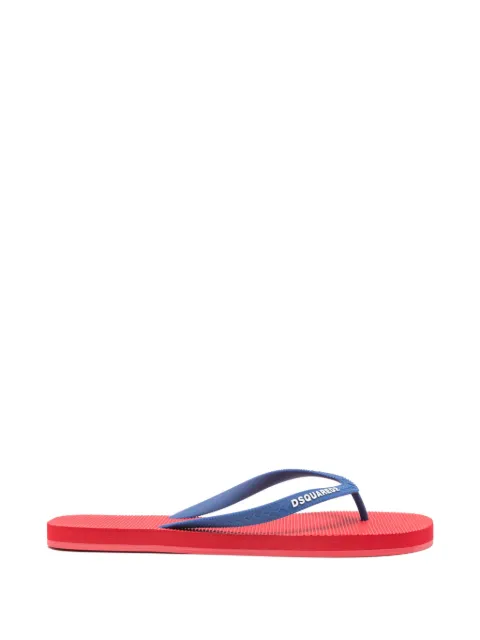 DSQUARED2 Dsquared2 logo flip flops Red FFM000117200001