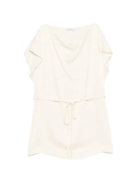 BONDI BORN waist-tie top Neutrals TO20029GT